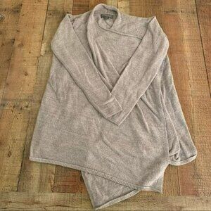 Barefoot dreams womens size XL soft bamboo gray long open front cardigan